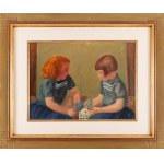 Henryk Hayden (1883 Varšava - 1970 Paríž), Dievčatá hrajúce karty (Les jouers de cartes), 1948
