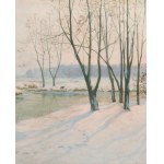 Emil Lindemann (1864 Warsaw - 1945 Ozorków near Lodz), Winter Day, pre/ or 1916