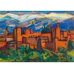 Mieczysław Lurczyński (1907 - 1982), Widok na Alhambrę w Grenadzie (