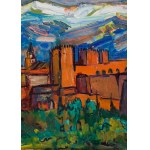 Mieczysław Lurczyński (1907 - 1982), Blick auf die Alhambra in Granada (Arabische Stadt - Alhambra)