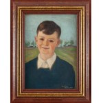 Wlastimil Hofman (1881 Praga - 1970 Szklarska Poręba), Portret chłopca, 1954