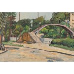 Natan (Nathan) Grunsweigh (Grunsweig) (1880 Krakow - 1956 Paris), Bichat footbridge over the Saint Martin canal in Paris