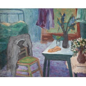 Estera Karp (Karpfen) (1897 Skierniewice - 1970 Paris), Innenansicht eines Schlafzimmers