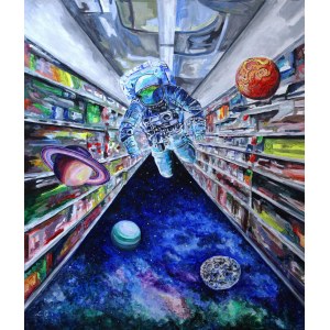 Lidia Gajek, Flucht aus dem Supermarkt (Ich bin kein Verbraucher, ich bin ein Astronaut), 2021
