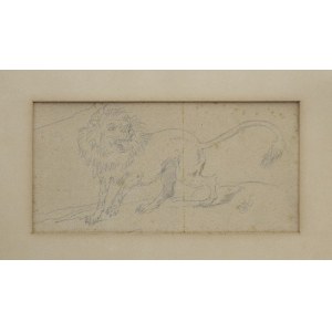 Jan MATEJKO (1838-1893), Lion - sketch