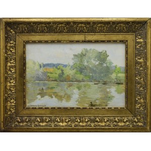 Tadeusz RYBKOWSKI (1848-1926), Landschaft mit einem Fluss