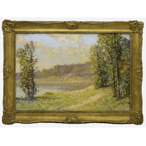 Konstanty MACKIEWICZ (1894-1985), Herbstlandschaft mit See