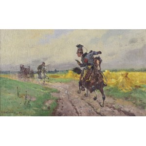 Adam SETKOWICZ (1876-1945), Pursuit, 1916