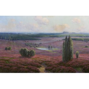 Arnold LYONGRUN (1873-1935), Landschaft mit Zypressen