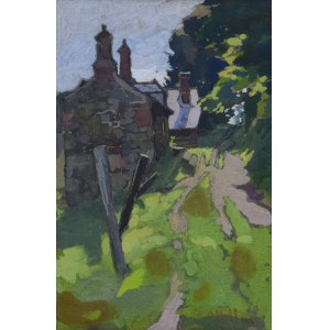 Carl MOLL (1861-1945), Landschaft mit Gebäuden, 1907