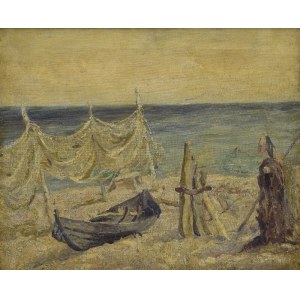 Painter unspecified, 20th century, On the seashore