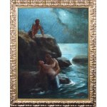 Feliks NOWAKOWSKI (czynny II poł. XIX w.), Zazdrosny satyr, 1896
