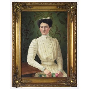 Malarz nieokreślony, XIX/XX w., Portret kobiety, pocz. XX w.
