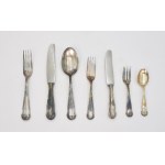 Cutlery set for 12 people in a case