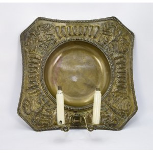 Two-candle wall lamp, electric