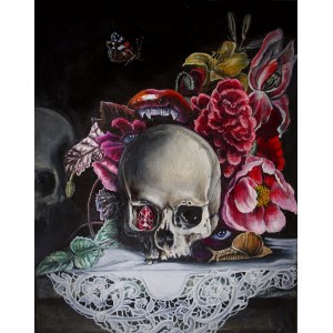 Marta Julia Piórko, Composition with Skull, 2023