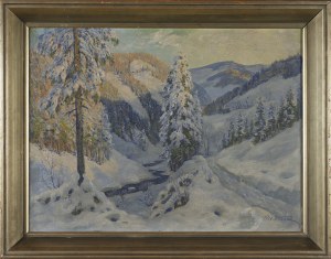 Richard KANT, Zimowy pejzaż górski