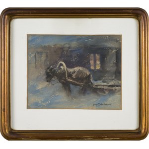 Jerzy POTRZEBOWSKI, A horse in a blizzard