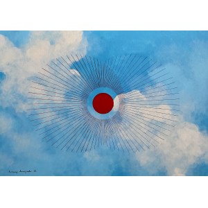 Maciej MAJEWSKI, Have a nice day, Gemälde aus der Serie Open Sky, 2023