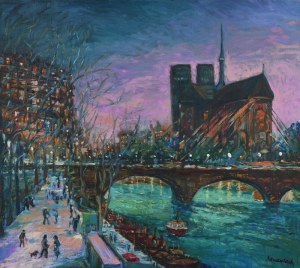 Jan SZANCENBACH (1928-1998), Quai de la Tournelle, 1996