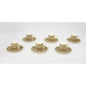 WEDGWOOD, Set of cups for 6 persons - CLIO series