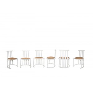 Set of 6 Baumann-style chairs