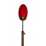 Gino Vistosi Vintage Red Murano Glass Floor Lamp