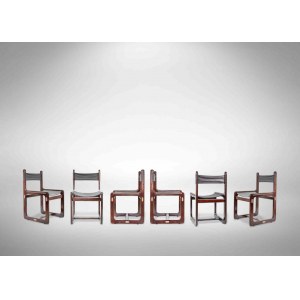 6 Vintage Chairs Nautical Style by Gallotti & Radice