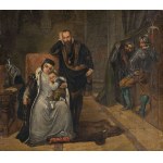 Józef SIMMLER - według, KATARZYNA JAGIELLONKA Z MĘŻEM I SYNEM NA ZAMKU GRIPSHOLM, 2 poł. XIX w.