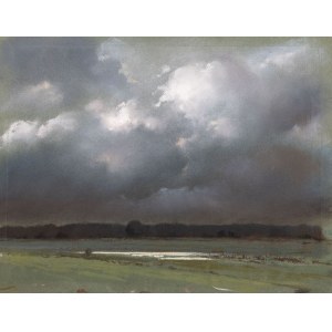 Marian MICHALIK, PEJZAZZ Z POCHMURNYM NIEBEM (Krajina se zataženou oblohou), 1989
