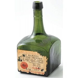 BITTERE TROPFEN LIQUER BOTTLE, Berlin, Carl Mampe, 1910