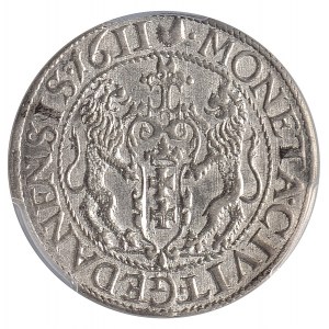 Zygmunt III Waza, ort 1611, Gdańsk, nowsze i rzadsze popiersie typowe dla lat 1612-15
