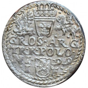 Zygmunt III Waza, trojak 1599, Olkusz