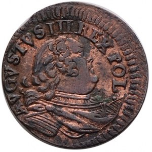 August III, szelag 1753, odwrócone T, Gubin
