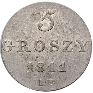 Księstwo Warszawskie, Fryderyk August I, 5 groszy 1811 IB