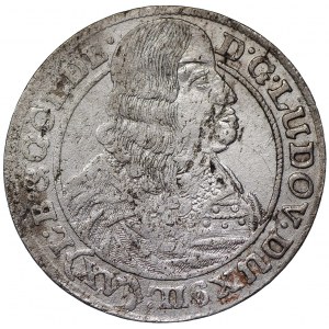 Śląsk, Księstwo legnicko-brzesko-wołowskie, Ludwik IV Legnicki, 15 krajcarów 1663, Brzeg