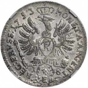 Prusy, Fryderyk II, ort 1753 E, Królewiec