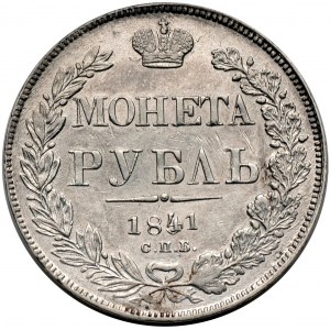 Mikołaj I, rubel 1841 СПБ НГ, Petersburg