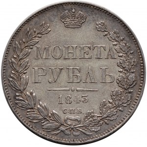 Mikołaj I, rubel 1843 СПБ АЧ, Petersburg