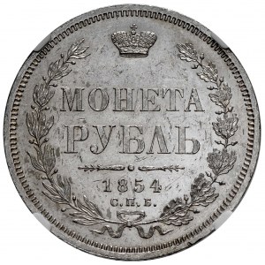 Mikołaj I, rubel 1854 СПБ HI, Petersburg
