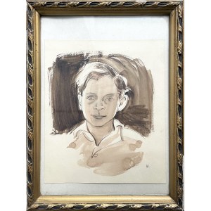 Waclaw Siemi±tkowski (1896-1977), Portrét chlapce, 70. léta 20. století.