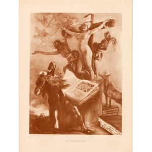 Felicien Rops (1833 - 1898), The Temptation of St. Anthony (Le Tentation), Paris, 1905.