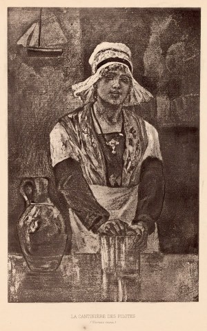 Felicien Rops (1833 - 1898), Katyna pilotów (La Cantiniere des Pilotes), Paryż, 1905