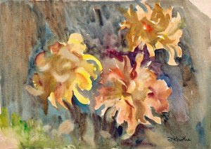 Irena Knothe (1904-1986), Jesienne kwiaty, lata 70. XX w.