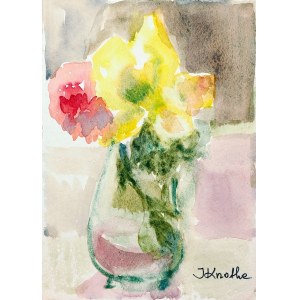 Irena Knothe (1904-1986), Rosen in einer Vase, 1970er Jahre.