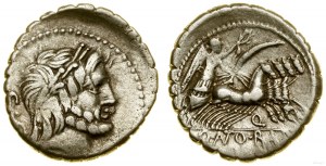 Roman Republic, denarius serratus, 83-82 BC, Rome