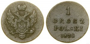Poland, 1 Polish grosz, 1835 IP, Warsaw