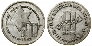 Ghetto Lodz (1941-1943), 10 marks, 1943, Lodz.