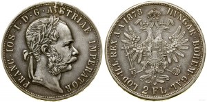 Austria, 2 guilders, 1878, Vienna