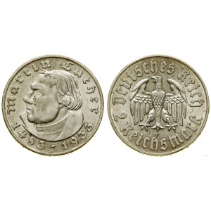 Germany, 2 marks, 1933 F, Stuttgart
